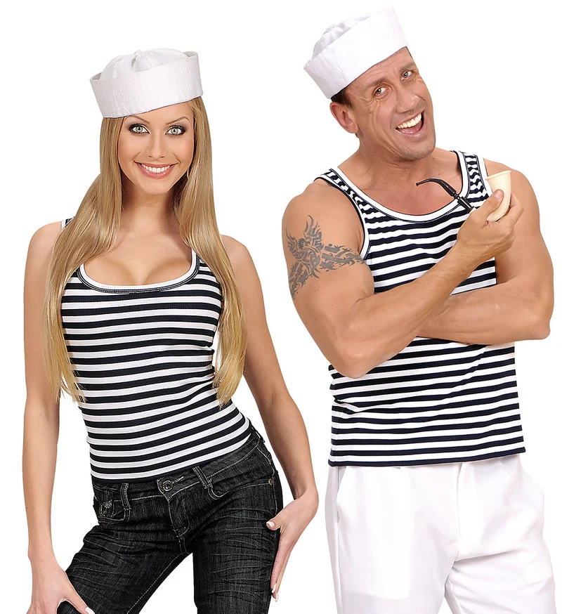 Zeeman marine gestreept shirt unisex