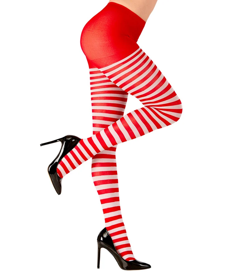 Panty rood wit gestreept Pipi