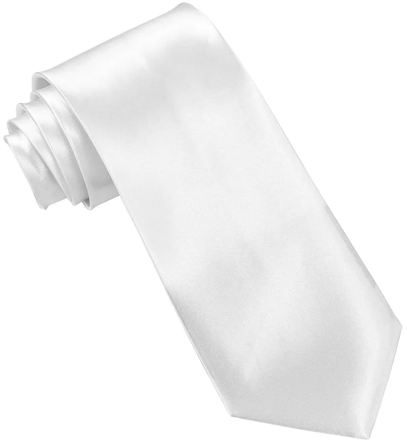 Witte stropdas unisex