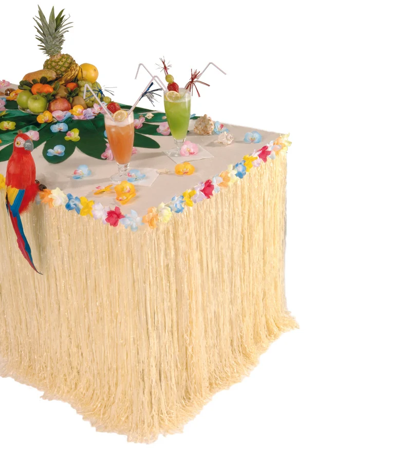 Hawaii tafel rok met bloemen