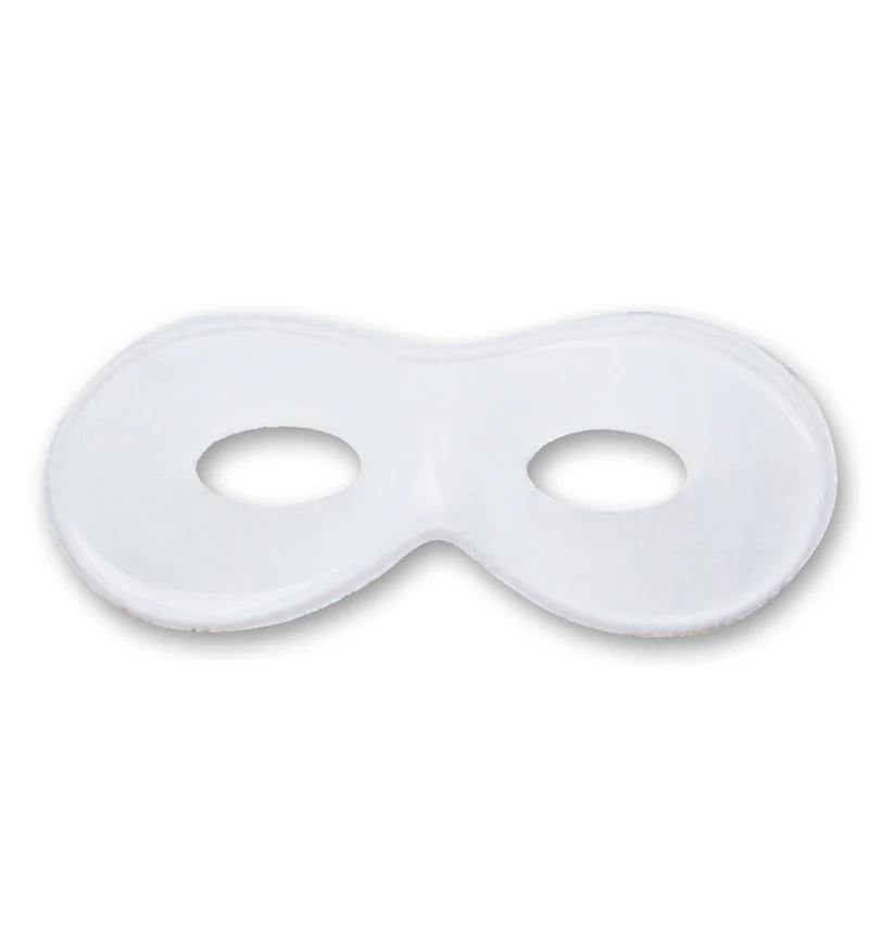 Domino oogmasker wit beschilderbaar