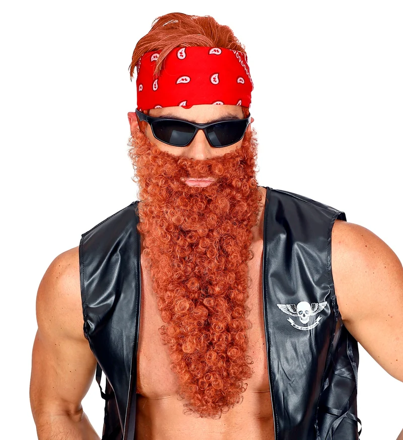 vikingbaard met snor bruin