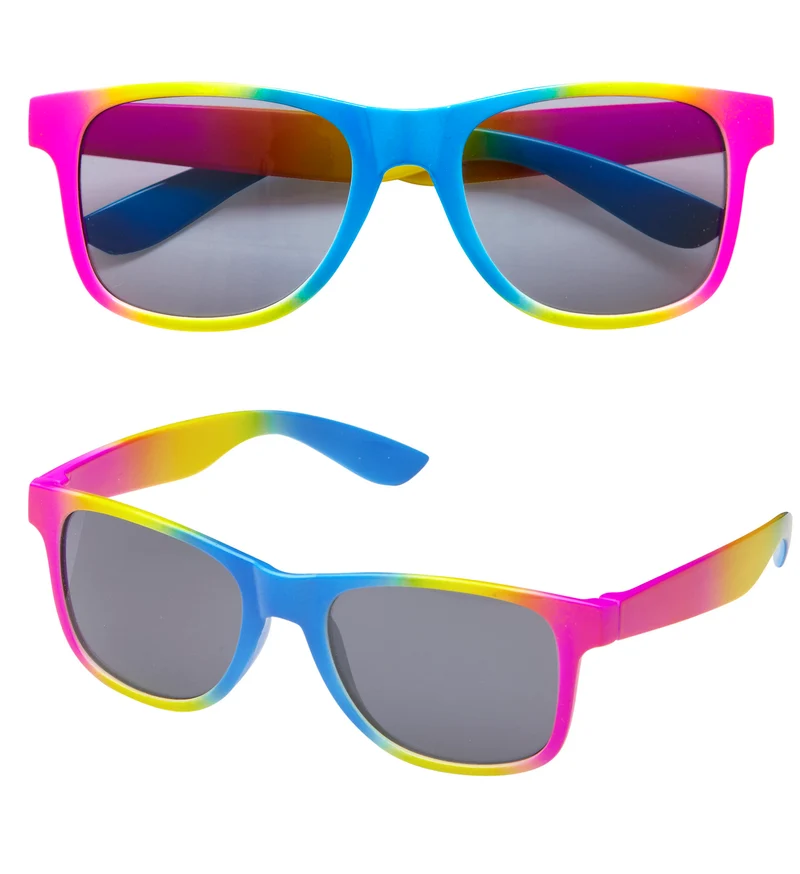 Hippie bril regenboog karakter