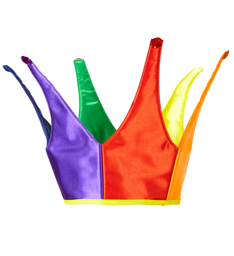 Regenboog hoed kroon multikleuren
