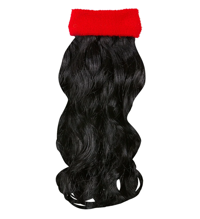 Zweetband rood met haar