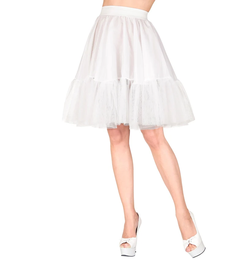 Petticoat lang wit dames