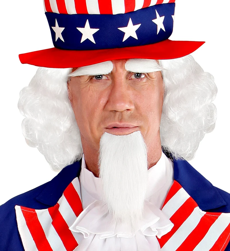 Uncle Sam pruik USA Amerika luxe
