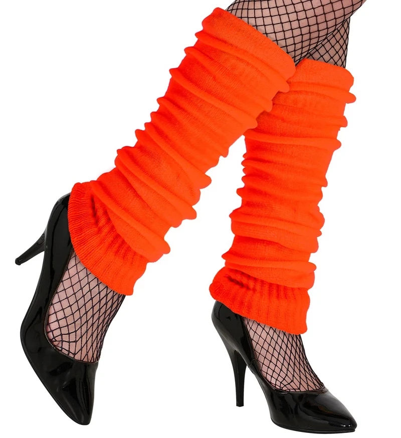 Oranje beenwarmers neon