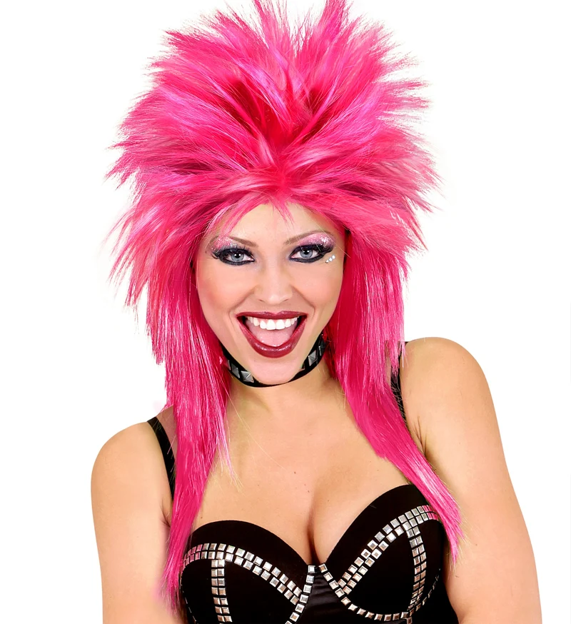Rockster pruik roze punk