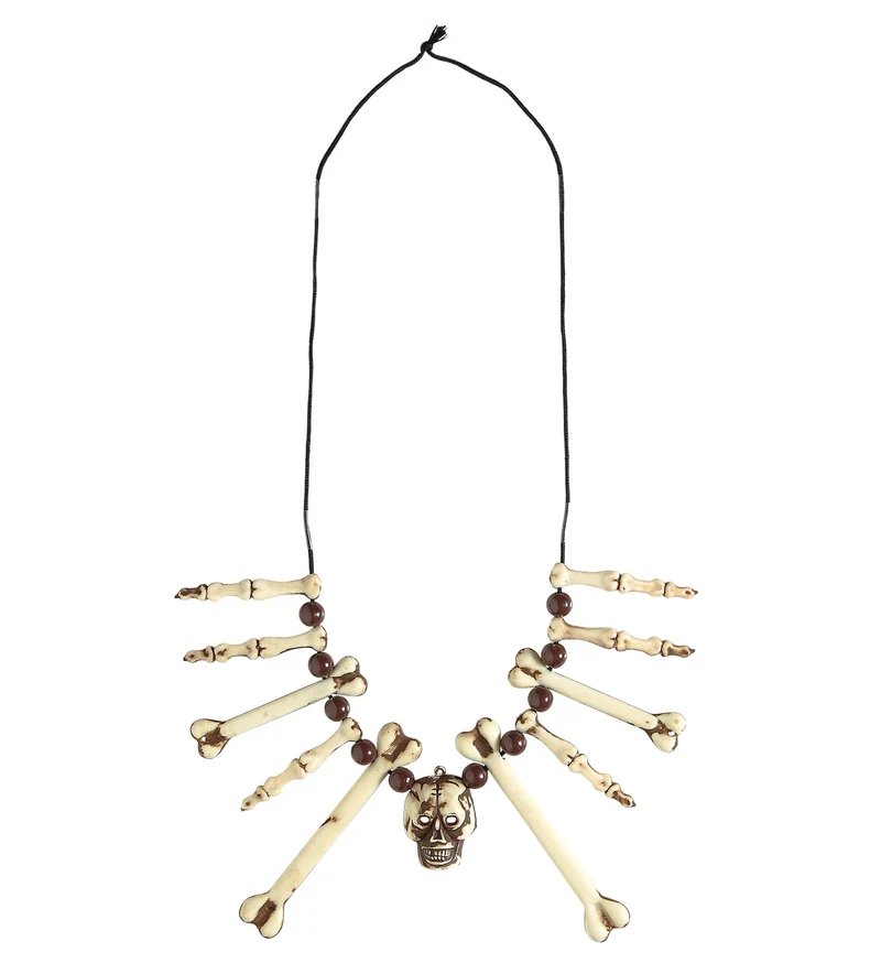 Ketting met botten en schedels