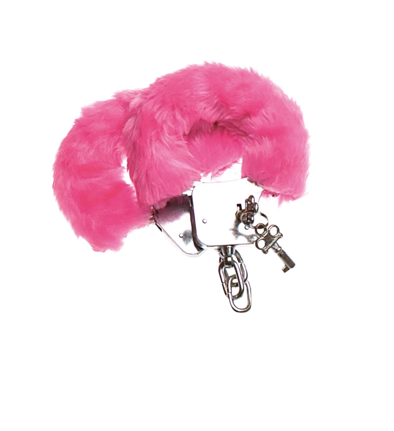 Pluche handboeien roze