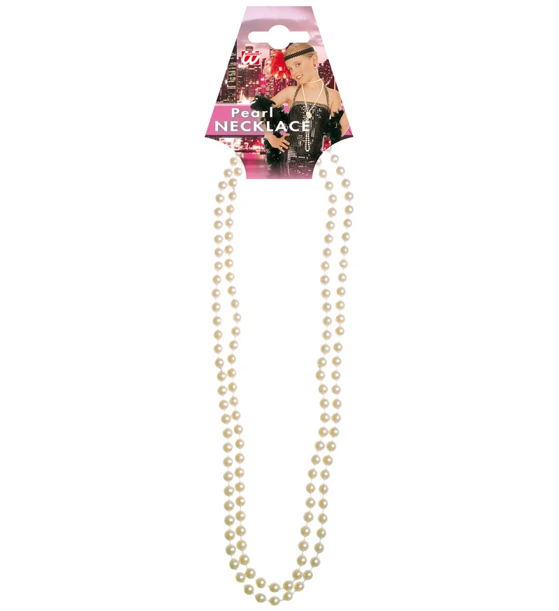 Witte parelketting charleston