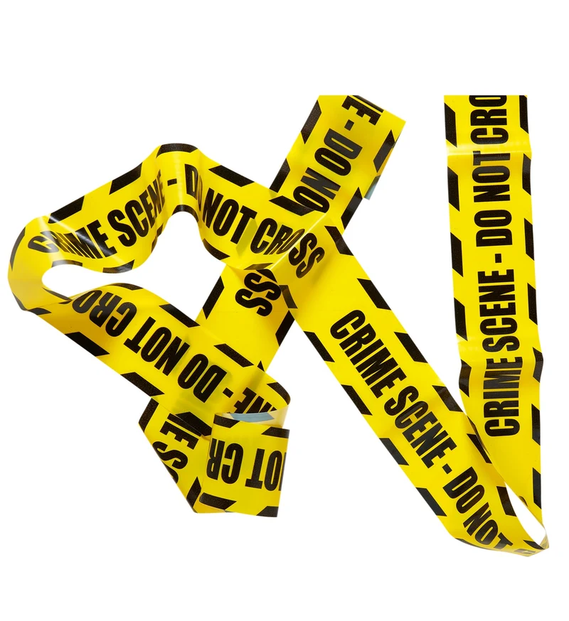 Afzetlint Crime Scene do not cross politie