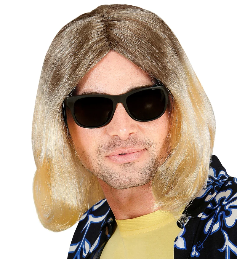 Grunge pruik Groovy blond
