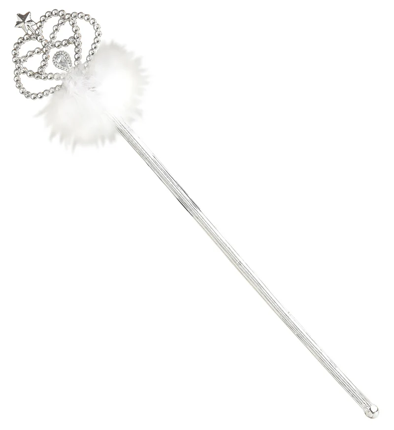 Witte feeënstaf met marabou
