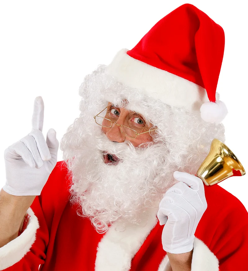 Goedkope kerstman baard met snor