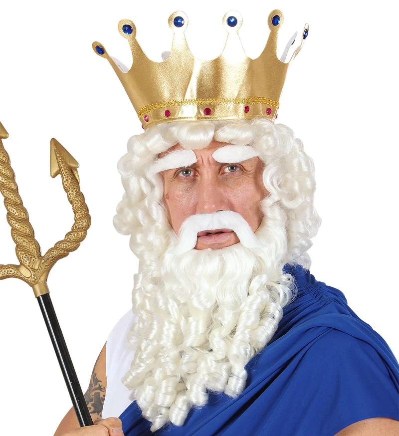 Zeus pruik Olympische god compleet