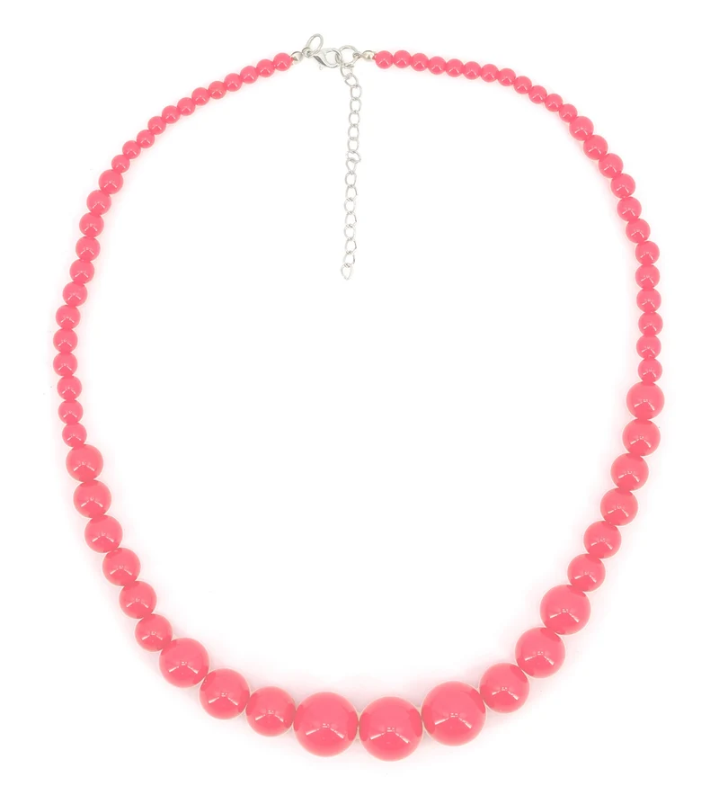 Roze seventies parelketting