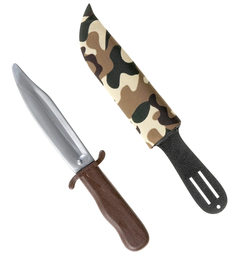 Soldaten dolk in camouflage schede
