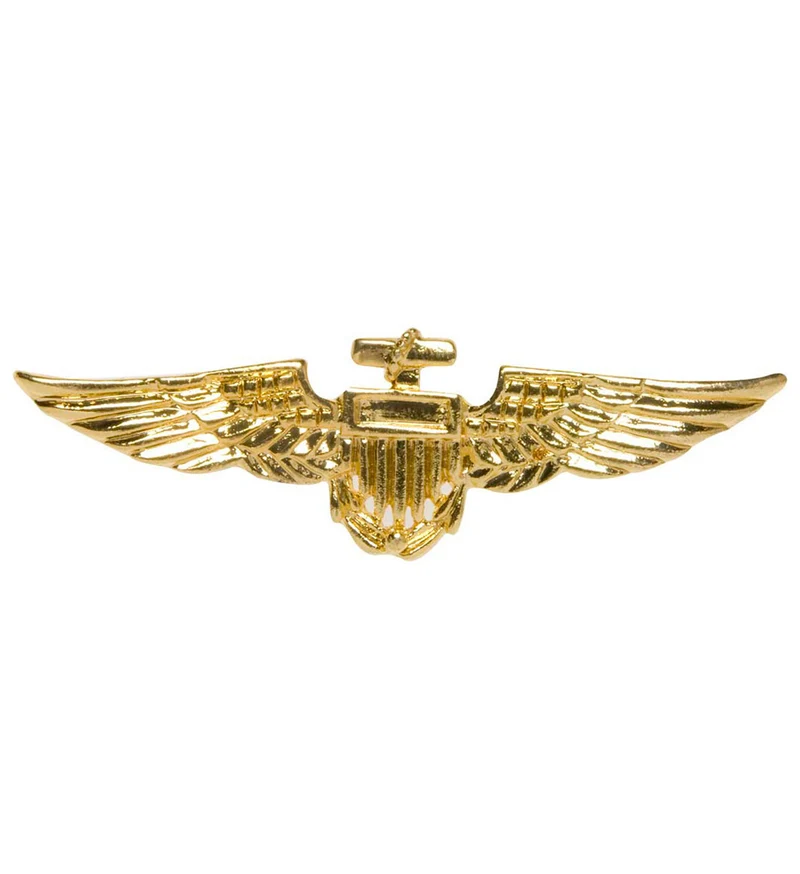 Gouden broche vliegenier