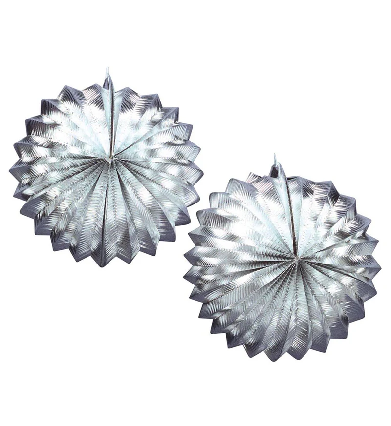 Zilveren lampion bol 25cm