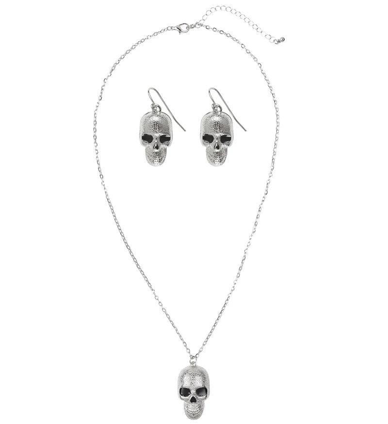 Schedel sieraden set Halloween