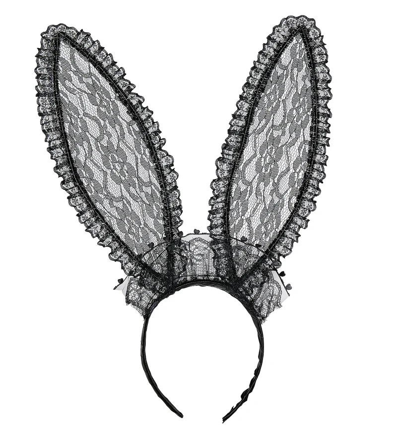 Bunny oren met zwart kant