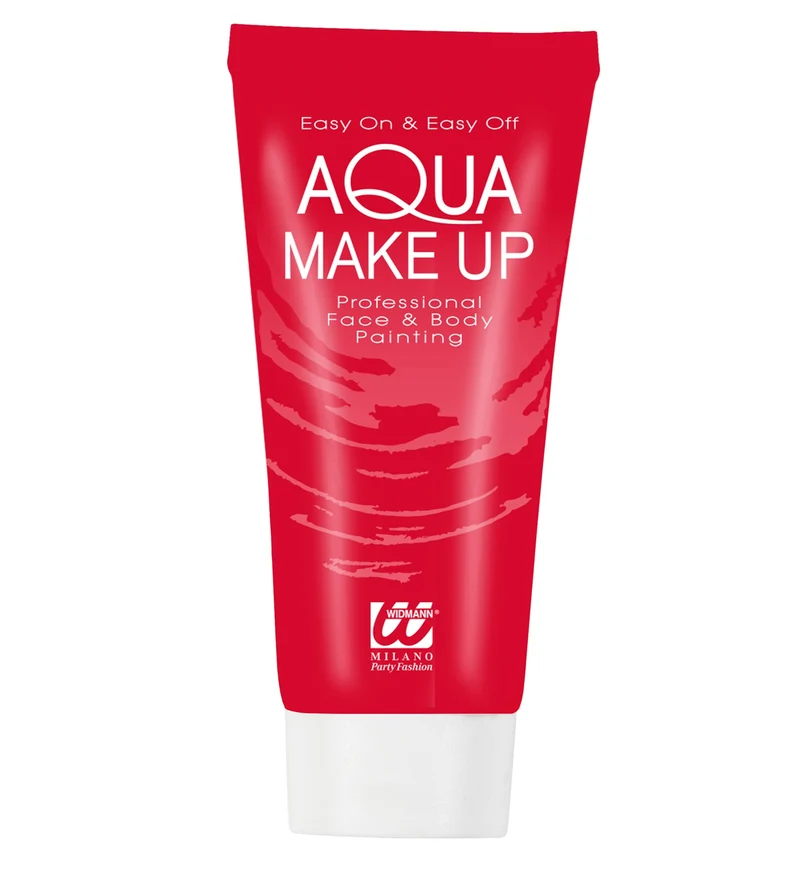 Tube met rode aqua schmink