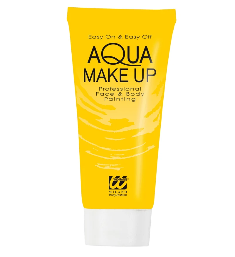 Tube met gele aqua make-up
