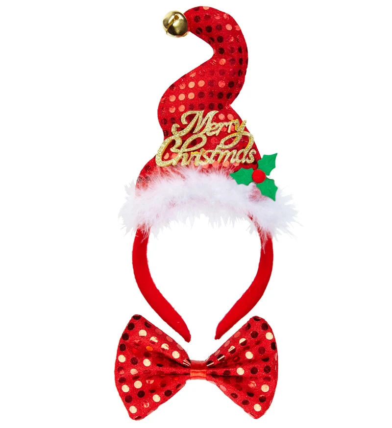 Kerstmanhoedje met strikje