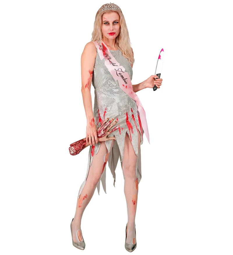 Miss World zombie jurk voor Halloween
