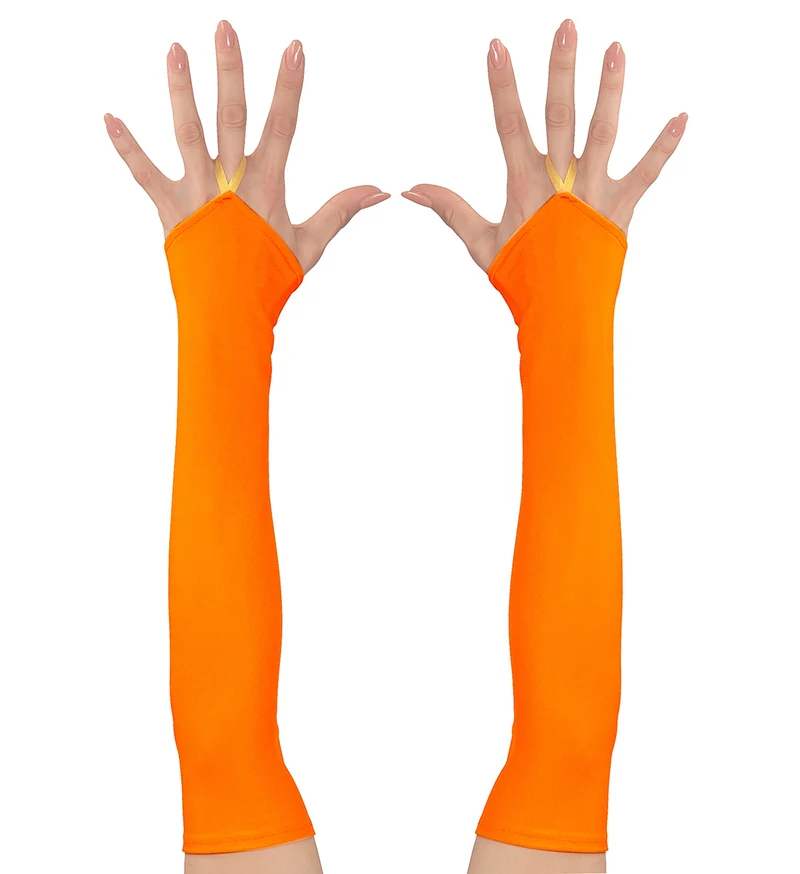 Oranje neon handschoenen