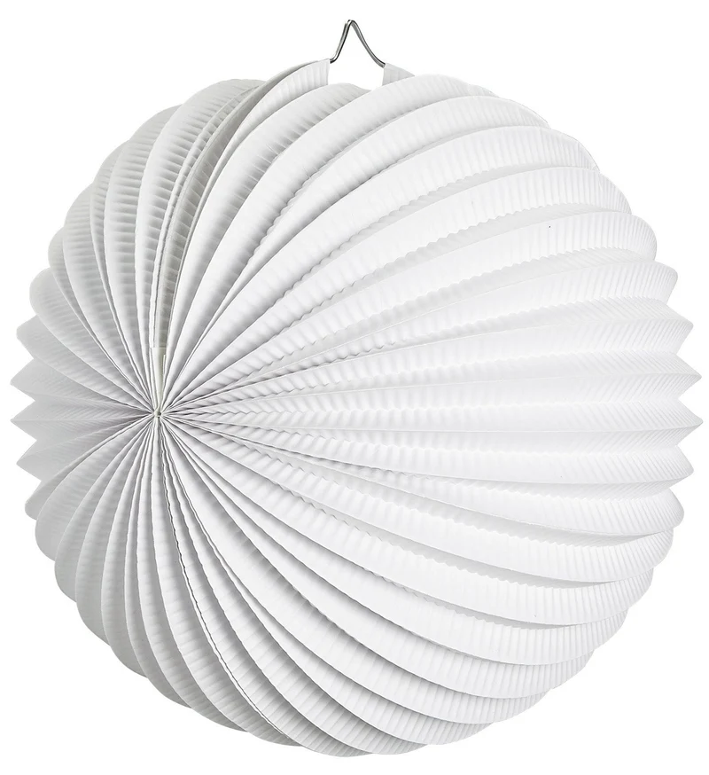Witte lampion decoratie