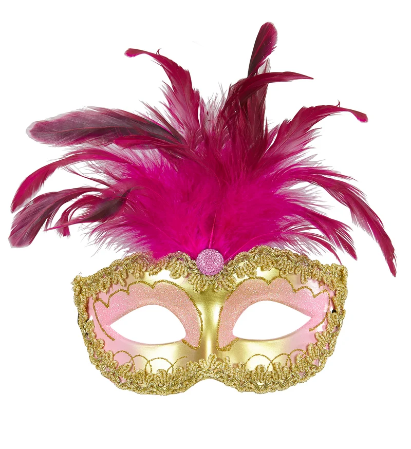 Gouden Venetiaanse oogmaskertjes