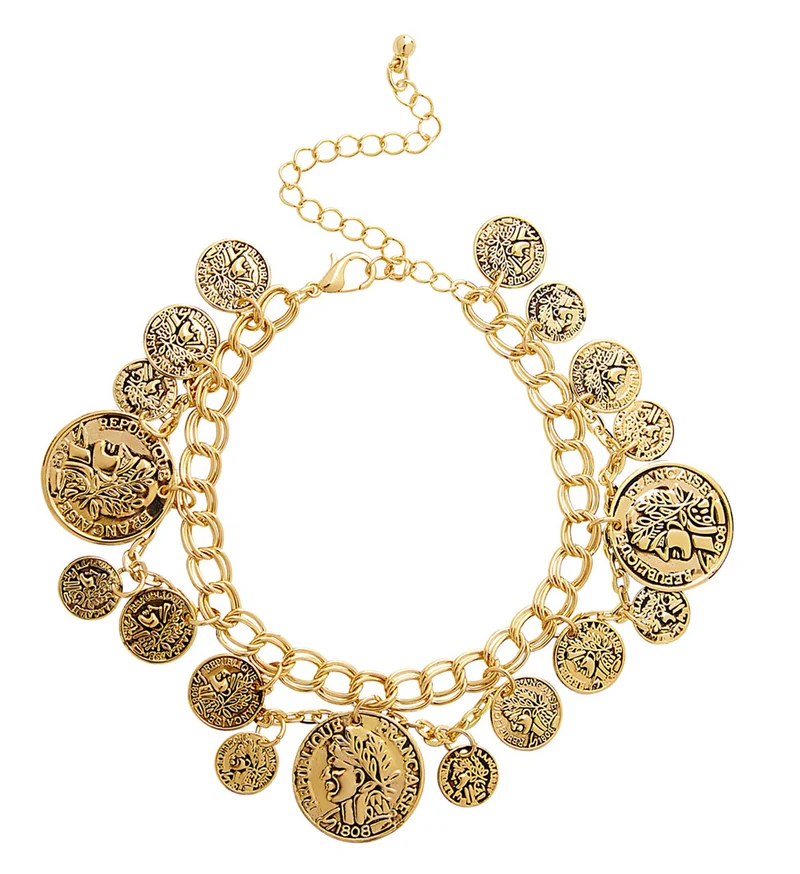 Armband met muntstukjes