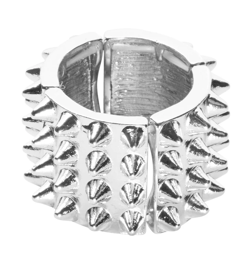 Zilveren spike ringen