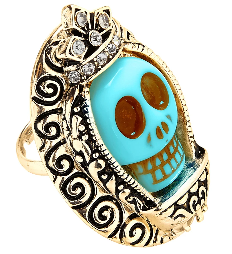 Halloween ring schedel