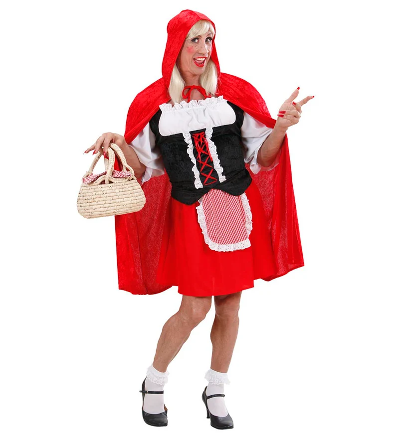 Drag Queen Roodkapje kostuum