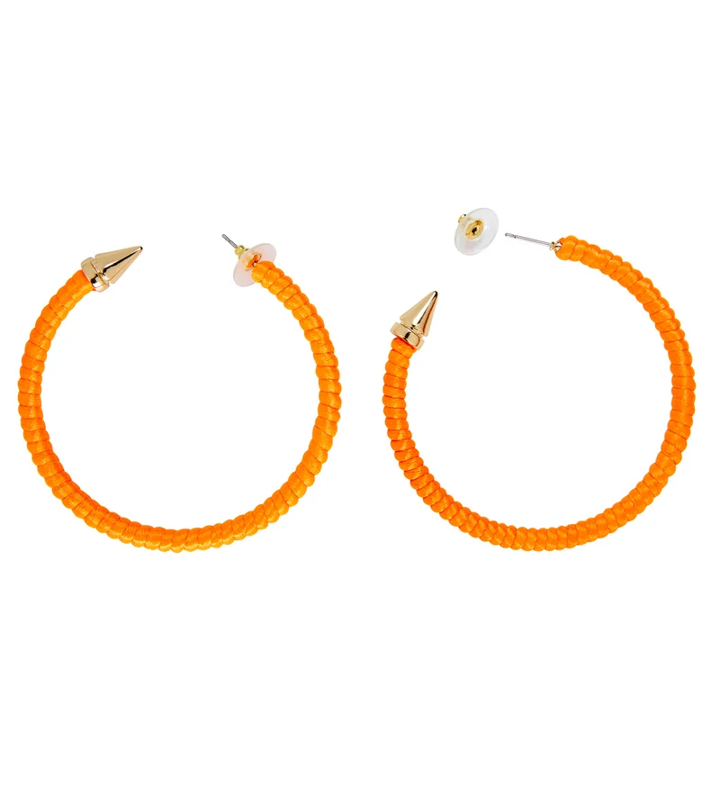 Neon oranje oorbellen