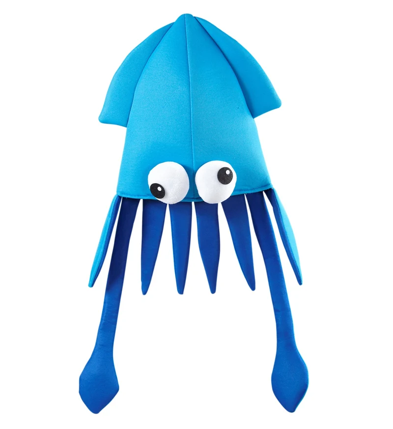 Inktvis muts blauw
