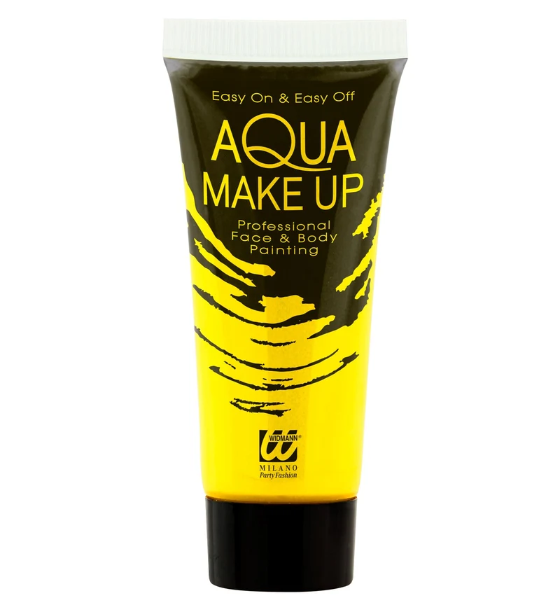 Neon aqua schmink geel in tube