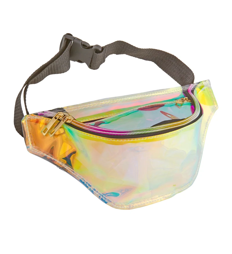 Heuptas hippie regenboog holografisch