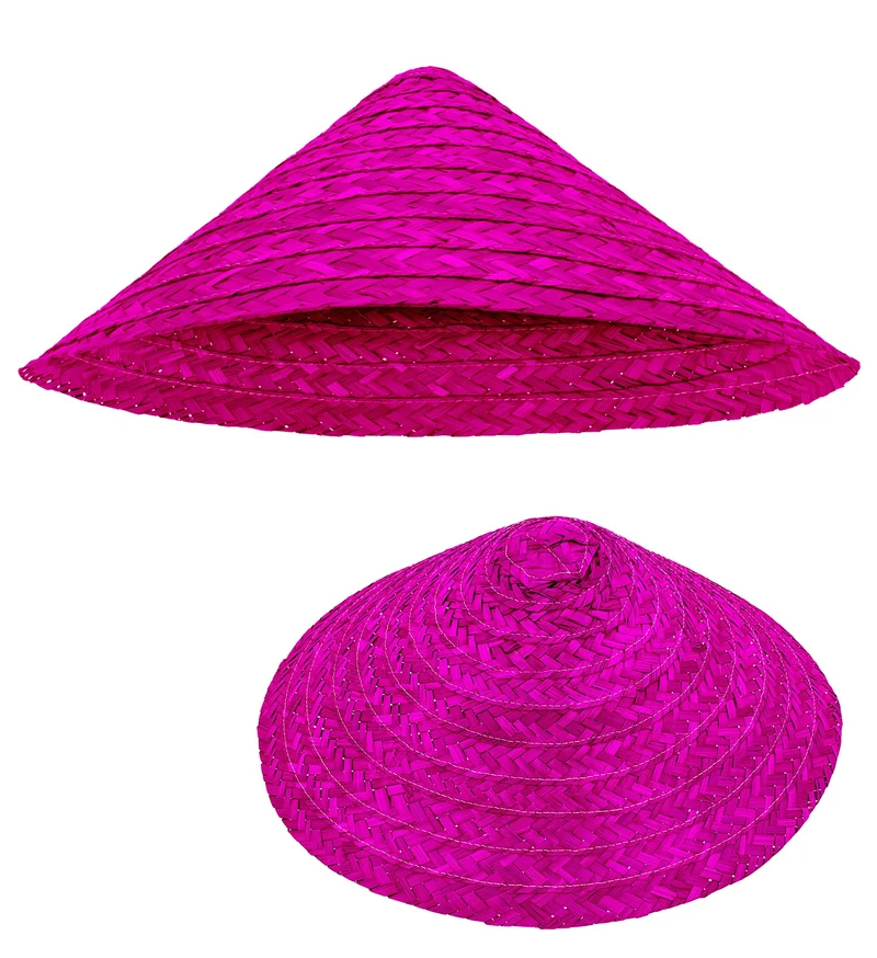 Vietkong strohoed roze