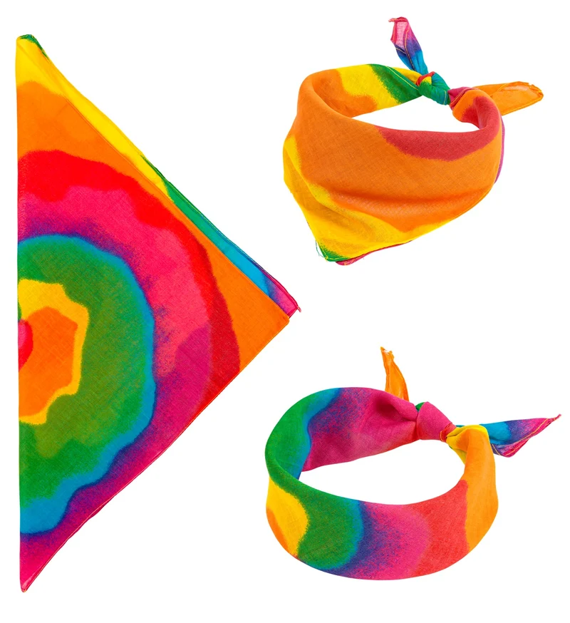 Hippie tie-dye bandana