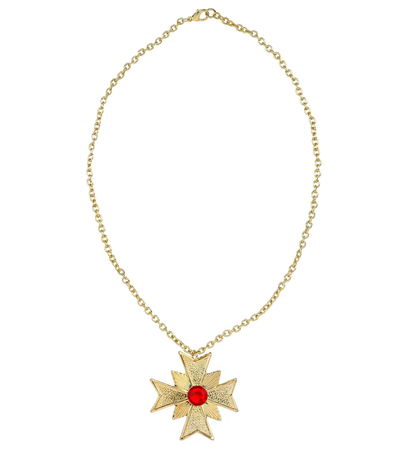 Vampier ketting goud kruis