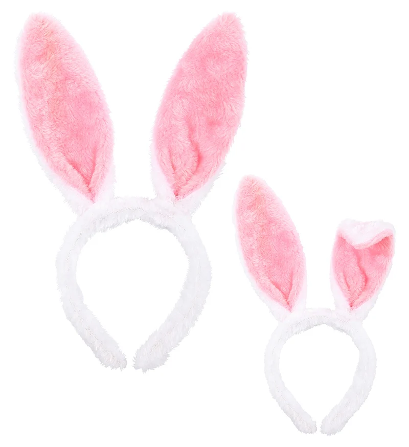 Konijnen oren roze wit