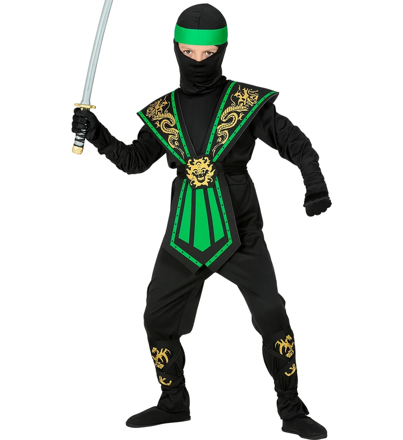 Ninja pak kinderen Kombat groen