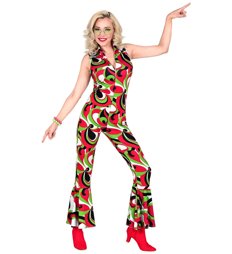 Disco jumpsuit jaren 70 dames