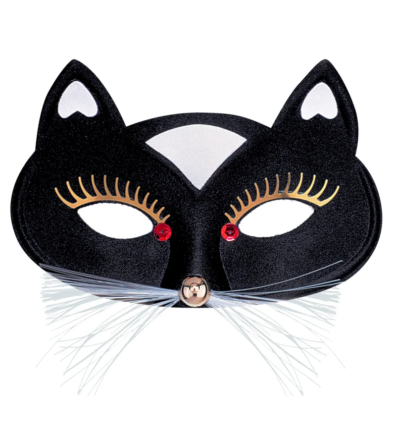 Zwart oogmasker kat