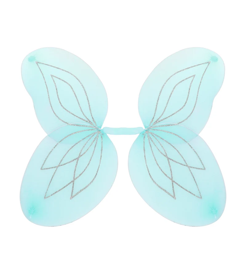 Vlindervleugels glitter blauw kinderen
